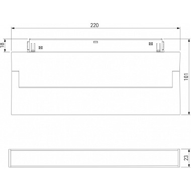 Трековый светильник Slim Magnetic 85082/01