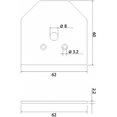 Заглушка Slim Magnetic 85125/00