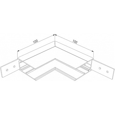 Соединитель угловой Slim Magnetic 85091/11