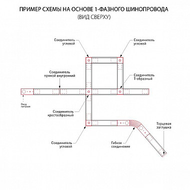 Шинопровод однофазные встраиваемый Elektrostandard Track Rail WH Recessed 85083/00 4690389178535