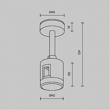 Крепление потолочное Accessories for tracks Flarity TRA156С-IPC1-BS