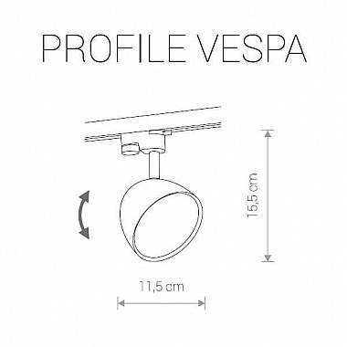 Трековый светильник Nowodvorski Profile Vespa 9323