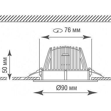 Точечный светильник Loop DL18838R7N1W 65