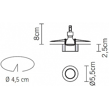 Точечный светильник Venere D55F0611