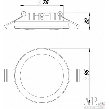 Точечный светильник Ingrid 3322.LD109R/12W/4K