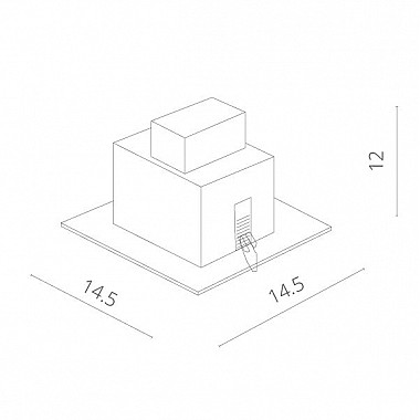 Точечный светильник Cardani Medio A5930PL-1WH