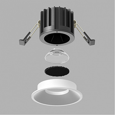 Точечный светильник Round DL058-12W2.7K-W