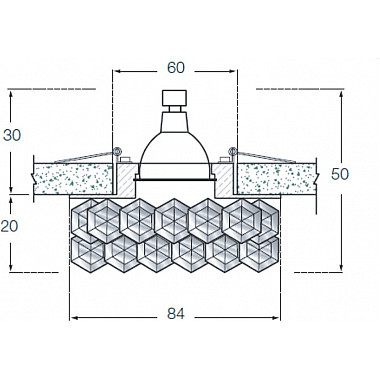 Точечный светильник Downlight DL062.02.1/9 crystal/rose