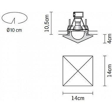 Точечный светильник Faretti D27F0701