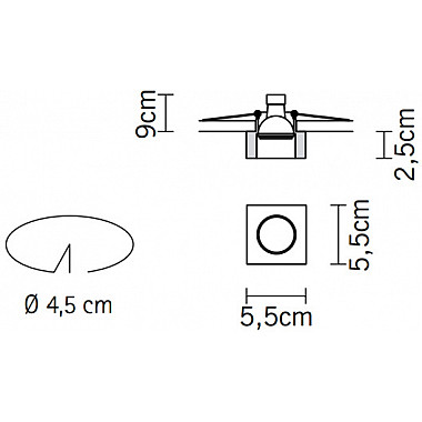 Точечный светильник Venere D55F0811