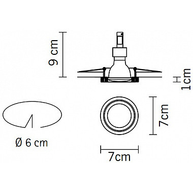 Точечный светильник Venere D55F5511