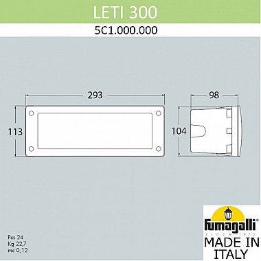 Подсветка для лестниц и ступеней Leti 5C1.000.000.AYF1R