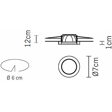 Точечный светильник Venere D55F1111