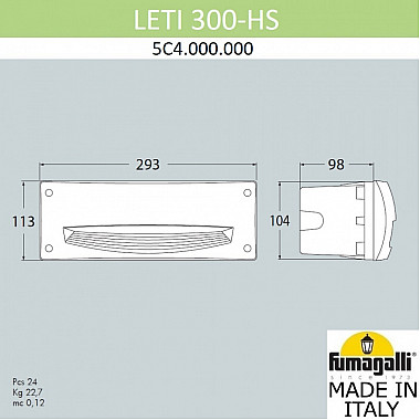 Подсветка для лестниц и ступеней Leti 5C4.000.000.AYF1R