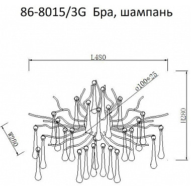 Бра 86-8015/3G