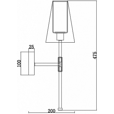 Бра Tida FR5196WL-01BBS