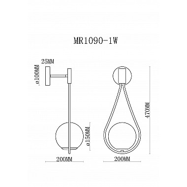 Бра Florenz MR1090-1W