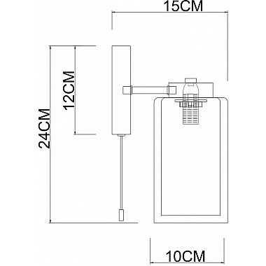 Бра Leo A7027AP-1BK