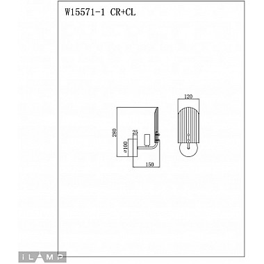 Бра Dolce W15571-1 CR+CL