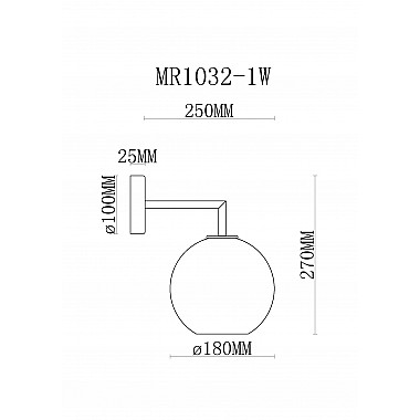 Бра Stiven MR1032-1W