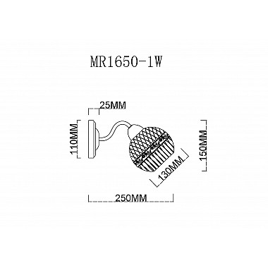 Бра Frank MR1650-1W