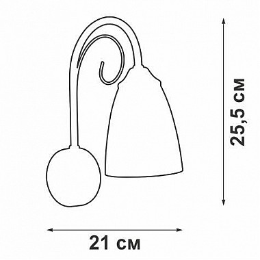 Бра Vitaluce V3736-9/1A