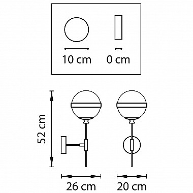 Бра Lightstar Globo 813617