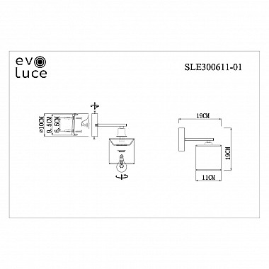 Бра Evoluce Essenza SLE300611-01