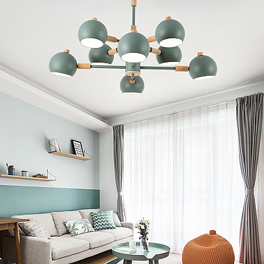 Люстра на штанге SVEN 6 lamps Grey