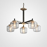 Подвесная люстра POT D70 5 lamps Transparent