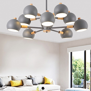 Люстра на штанге SVEN 6 lamps Grey