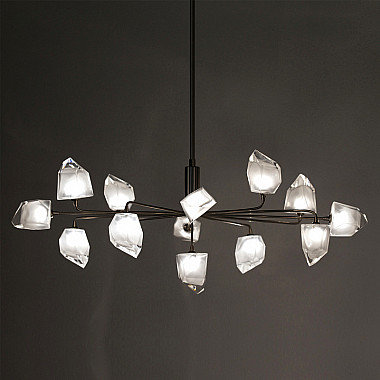 Люстра на штанге ICE 11 lamps Black