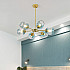 Люстра на штанге MARINE B 12 lamps Gold/Blue