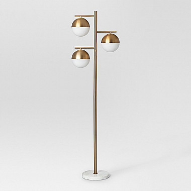 Торшер Geneva Glass Floor Lamp Triple