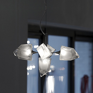 Люстра на штанге ICE 13 lamps Black