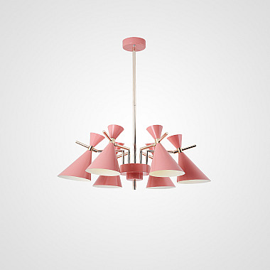 Люстра на штанге FRANKA D80 6 lamps Pink