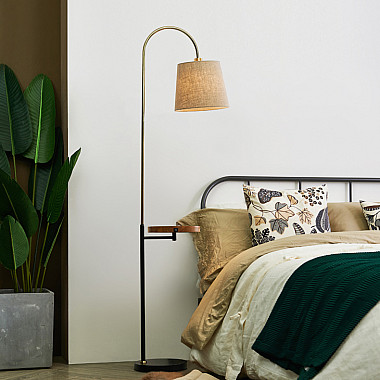 Торшер Jeff Floor Lamp in Antique Brass