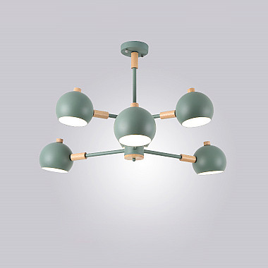 Люстра на штанге SVEN 6 lamps Green