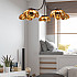 Люстра на штанге GRADE D105 5 lamps Gold/Black