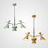 Люстра на штанге FRANKA D80 3 lamps Green