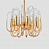 Люстра BRASS AND GLASS LOOP CHANDELIER D80