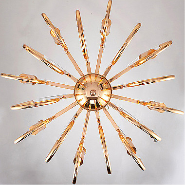 Люстра BRASS AND GLASS LOOP CHANDELIER D80