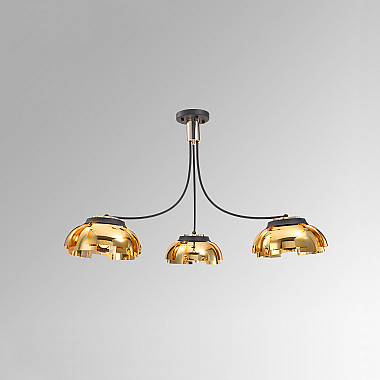 Люстра на штанге GRADE D105 3 lamps Gold