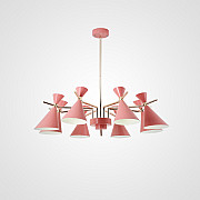 Люстра на штанге FRANKA D100 8 lamps Pink