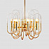 Люстра BRASS AND GLASS LOOP CHANDELIER D80