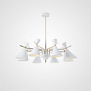 Люстра на штанге FRANKA D100 8 lamps White