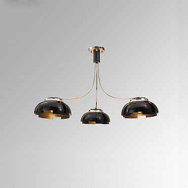 Люстра на штанге GRADE D105 3 lamps Gold/Black