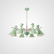 Люстра на штанге FRANKA D100 8 lamps Green