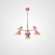 Люстра на штанге FRANKA D80 3 lamps Pink