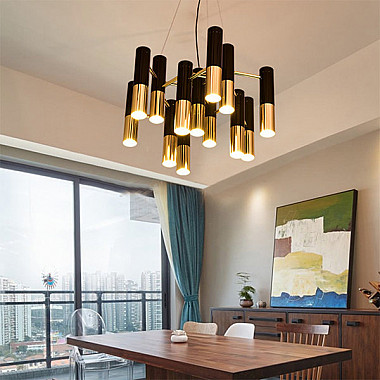 Люстра Delightfull Ike 13 Lamp Black-Gold